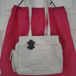 Mariposa by Sherif Leather Patchwork Shoulder Bag